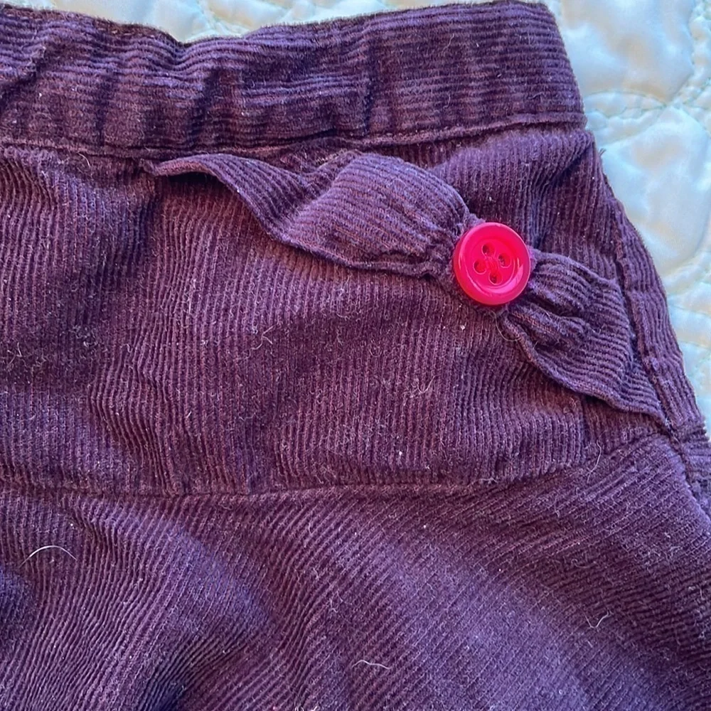 Gymboree Toddler Girl’s purple corduroy skirt, size 12-18 months EUC